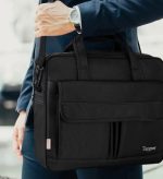Taygeer Laptop Bag 15.6 Inch, Business Briefcase Gifts for Men Women, Water Resistant Messenger Shoulder Bag with Strap, Durable Office Bag, Carry On Laptop Case for Computer/Notebook/MacBook,Black - Image 8